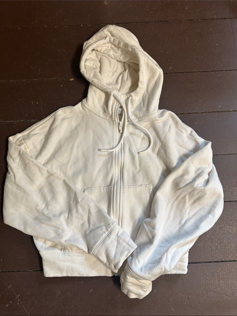 all in motion Cream Full-Zip Hooded Sweatshirt